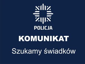 grafika - logo policji i napis komunikat